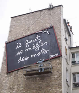 we need to mistrust words