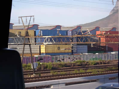 containers outside Cape Town
