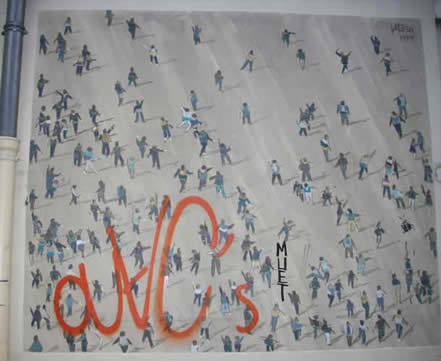 tiny graffiti people